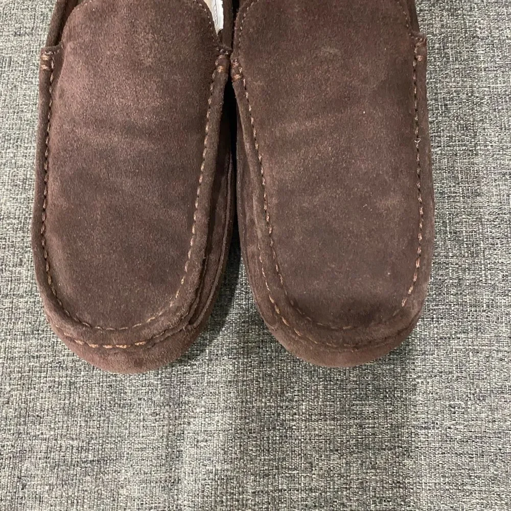 UGG Men's Alder Suede Slippers Dark Brown Men Size 11